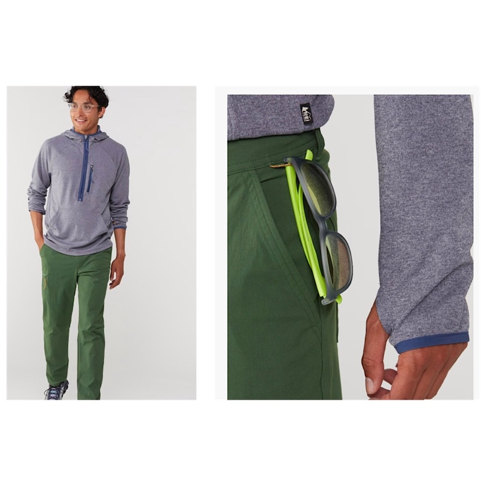 REI Trailmade Pants, NWT, Heritage Spruce, 38 x 32